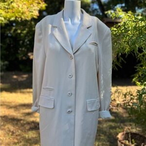Vintage Cream Wool Women's Coat